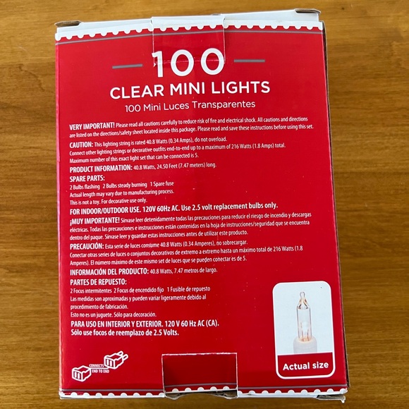 Holiday Time 100 Count Clear Mini Lights White Wire 6 Boxes - Picture 3 of 6